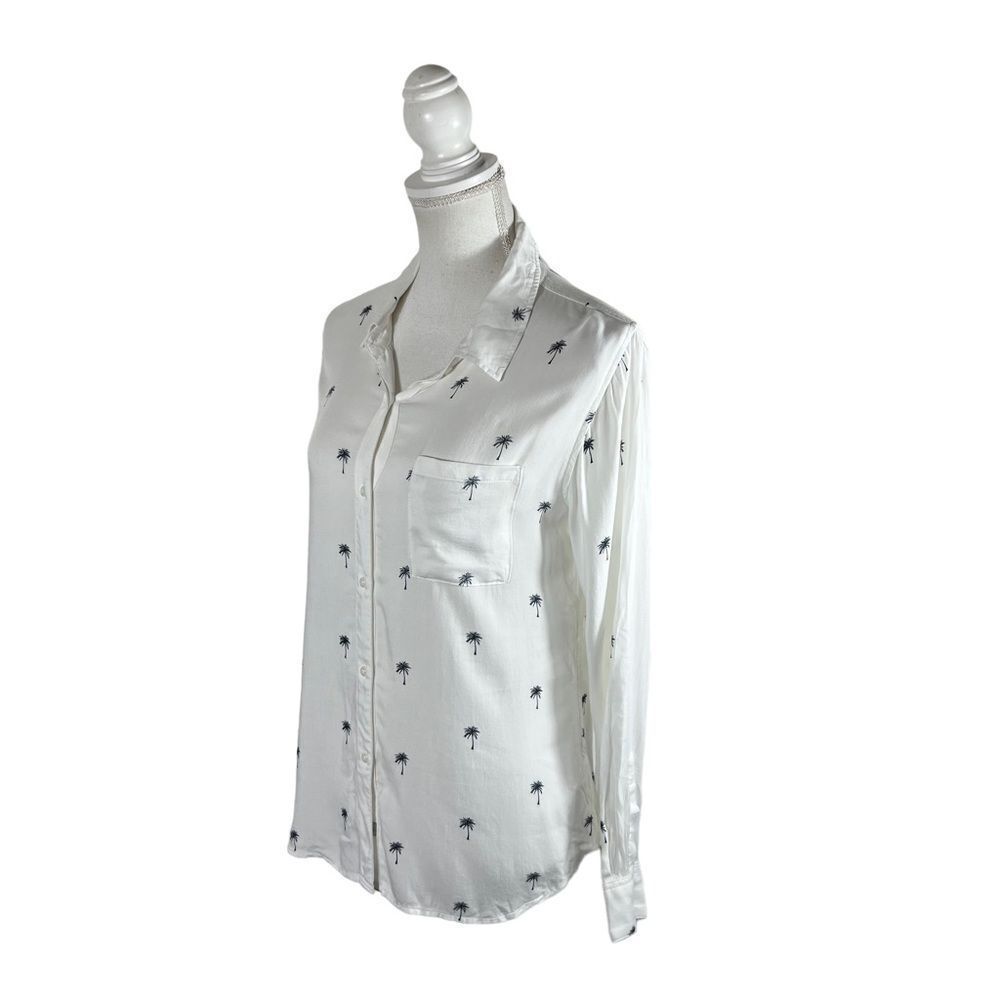 Rails Charli Palm Tree Print Button Up Blouse - image 3